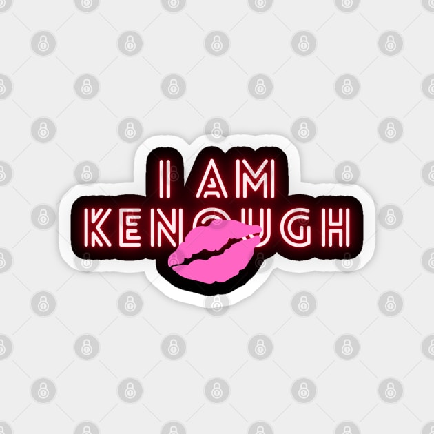 I am Kenough Kiss Sticker by TigrArt